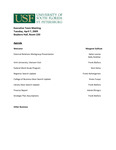 Agenda, Leadership Team Meeting, April 7, 2009 by University of South Florida St. Petersburg. Office of the Regional Chancellor