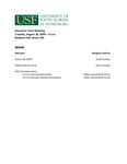 Agenda, Leadership Team Meeting, August 18, 2009 by University of South Florida St. Petersburg. Office of the Regional Chancellor