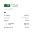 Agenda, Leadership Team Meeting, August 4, 2009 by University of South Florida St. Petersburg. Office of the Regional Chancellor