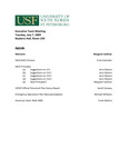 Agenda, Leadership Team Meeting, July 7, 2009 by University of South Florida St. Petersburg. Office of the Regional Chancellor