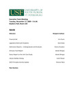 Agenda, Leadership Team Meeting, November 17, 2009 by University of South Florida St. Petersburg. Office of the Regional Chancellor