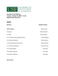 Agenda, Leadership Team Meeting, October 20, 2009 by University of South Florida St. Petersburg. Office of the Regional Chancellor