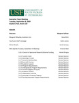Agenda, Leadership Team Meeting, September 8, 2009 by University of South Florida St. Petersburg. Office of the Regional Chancellor