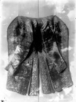 A Velvet frockcoat fleur de lei with oak leaf appliquÃ© embroidered design