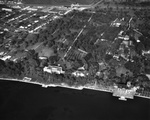 An Aerial view of the Charles and Edith Ringling Mansion from Sarasota Bay