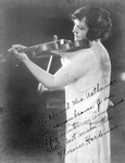 Florence Hardeman violinist Inscribed: To Mr. And Mrs. Astheimer In remembrance of our happy winter in Anna Maria, With best wishes from Florence Hardeman