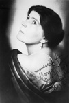 Marya Freund 1876-1966 Polish-born French Inscribed: Soveniur of Marya Freund and the opera