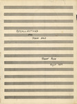 Robert Helps collection, 1928-2001, Box 32 folder 7 Recollections for Piano Solo, August 1959