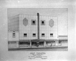 An Architectural drawing of the Gulf Theater