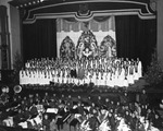 The Hillsborough High School Choir and Orchestra During a Christmas Celebration by Robertson and Fresh (Firm)