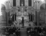 Inside the Sacred Heart Church During a Service