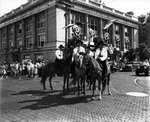 Horses in Front of City Hall During a Parade by Robertson and Fresh
