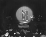 Mary Hatcher and Sol Fleischman Onstage at the Tampa Theatre