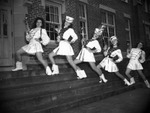 Majorettes Posing in Front of Hillsborough High School by Robertson and Fresh