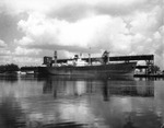 A Lykes Lines cargo ship docked in Tampa