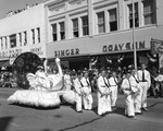 A Swan Float During the Children's Gasparilla Parade