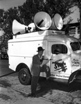 State Sound System Transmitting Information from Their Speaker Truck by Robertson and Fresh (Firm)
