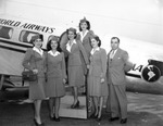 Stewardesses for World Airways by Robertson and Fresh