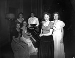 Young Ladies Surround a Piano at the University of Tampa