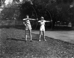 Young Women Archers Ready Their Bows at the University of Tampa by Robertson and Fresh (Firm)