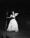 Woman in Spanish Dress Onstage During the La Verbena Del Tabaco Festival by Robertson and Fresh (Firm)