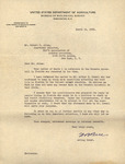 Letter, W.B. Bell to Robert Porter Allen, March15, 1939
