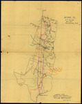 Map, Corrected Route Whooping Crane Migration, August 15, 1953