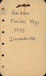 Field Notes - Florida Keys - Immokalee - 1938