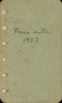 Field Notes - Texas - 1937