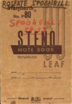 Field Notes, Spoonbills on Florida Bay, October 7, 1958 - January 26, 1959