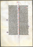 Leaf with Numbers, Chapters 14-16 Catalogue 22, Bible 'D'