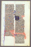 Leaf with Psalms 51 (52) through 55 (56) Catalogue 24, Bible 'F'