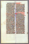 Leaf with Psalms 51 (52) through 55 (56) Catalogue 24, Bible 'F' by University of South FloridaTampa Campus Library