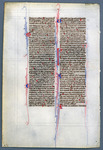 Leaf with the end of Psalm 118 (119) and the first linke of Psalm 119 (120) Catalogue 21, Bible 'C' by University of South FloridaTampa Campus Library