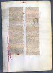 Leaf with the end of Exodus, and the beginning of Leviticus Catalogue 1, Bible 'A'