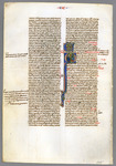 Leaf with the end of Jeremiah, and the beginning of Lamentations Catalogue 2, Bible 'A'