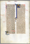 Leaf with the the end of the Epistle of Paul to the Ephesians, and the prologue to and beginning of the Epistle to the Philippians Catalogue 1, Bible 'A'