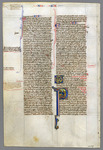 Leaf with the end of Corinthians II, and the prologue to and beginning of Galatians Catalogue 9, Bible 'A'