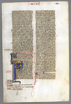 Leaf with the end of I Corinthians, and the prologue to beginning of II Corinthians Catalogue 8, Bible 'A' by University of South FloridaTampa Campus Library