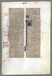 Leaf with the end of Galatians and the prologue to and beginning of the Epistles of St. Paul to the Ephesians Catalogue 10, Bible 'A'