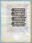 Leaf from lauds, hours of the virgin, Southern Netherlands Catalogue 7 by University of South FloridaTampa Campus Library