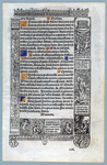 Leaf ending Sext, Hours of the Cross; Sext, Hours of the Holy Spirit; and opening None, Hours of the Virgin, France, Paris Catalogue 12 by University of South FloridaTampa Campus Library