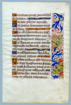 Leaf from Matins, Hours of the Virgin, France, Rouen Catalogue 6 by University of South FloridaTampa Campus Library