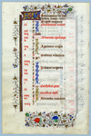 Leaves forming a complete calendar, S. Netherlands, Bruges Catalogue 1 A-F by University of South FloridaTampa Library