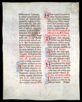 Leaf from a missal, Italy Catalogue 21 by University of South FloridaTampa Campus Library