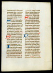 Leaf from a breviary, [use of Angers?], France Catalogue 9 by University of South FloridaTampa Campus Library