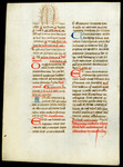 Leaf from a breviary, [use of Angers?], France Catalogue 9 by University of South FloridaTampa Campus Library