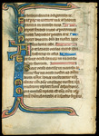Leaf from a psalter, Netherlands, Flanders Catalogue 11 by University of South FloridaTampa Campus Library