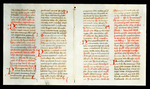 Bifolium from a breviary, use of Rome, Italy Catalogue 18