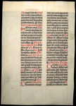 Leaf from a missal (missale bambergensis) Catalogue 1